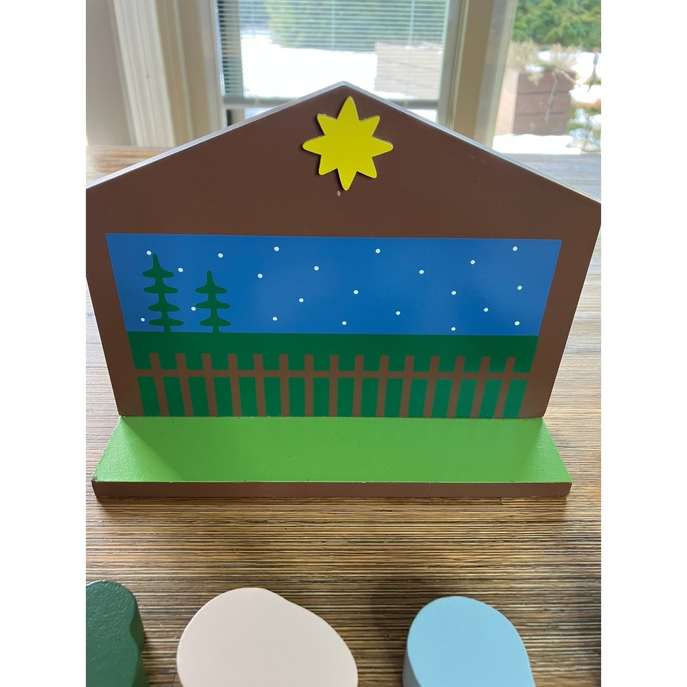 Target Wondershop Painted Wood Nativity‎ Set 2017 Christmas - Picture 5 of 5